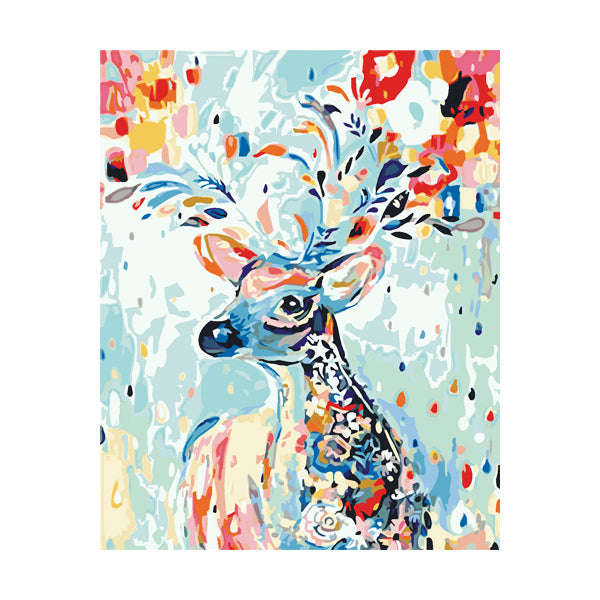 Adult Paint by Numbers with Frame - Deer