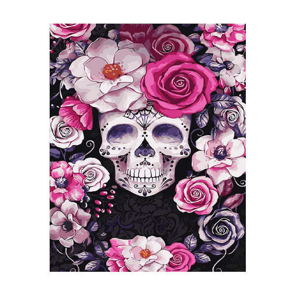 Adult Paint by Numbers with Frame - Día de los Muertos