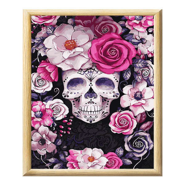 Adult Paint by Numbers with Frame - Día de los Muertos