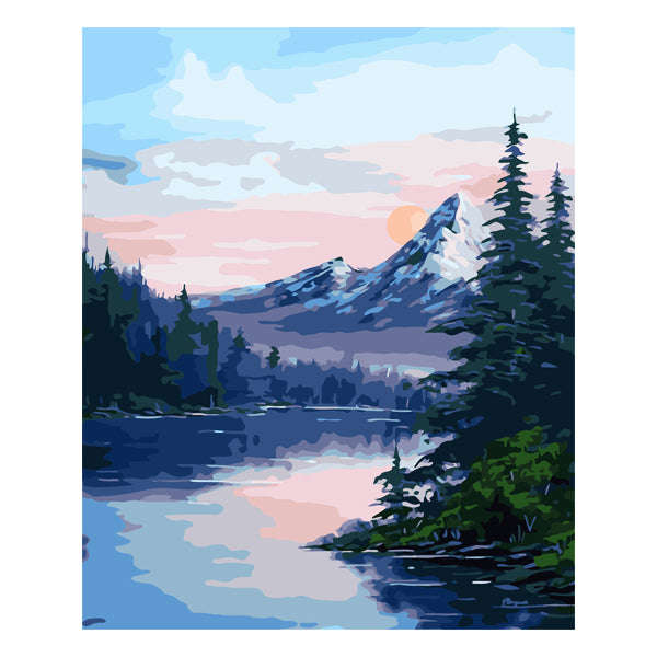 Adult Paint by Numbers with Frame - Great Smoky Mountains