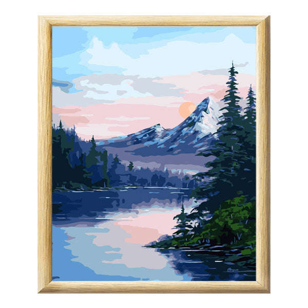 Adult Paint by Numbers with Frame - Great Smoky Mountains