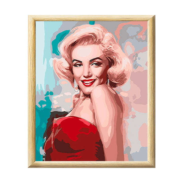 Adult Paint by Numbers with Frame - Magnificent Monroe