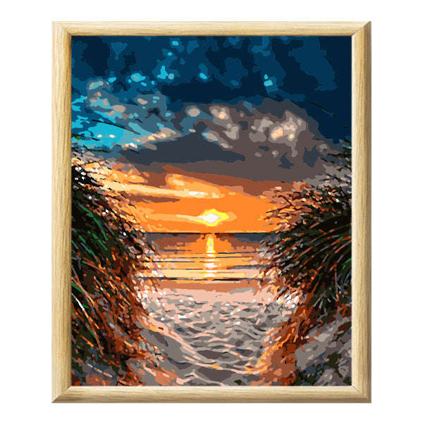 Adult Paint by Numbers with Frame - Pathway to Freedom