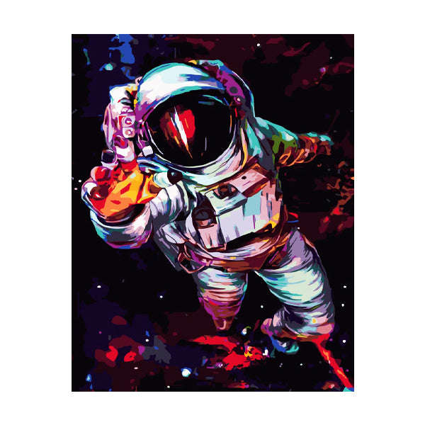 Adult Paint by Numbers with Frame - Space Cadet