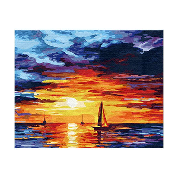 Adult Paint by Numbers with Frame - Supreme Sunsets