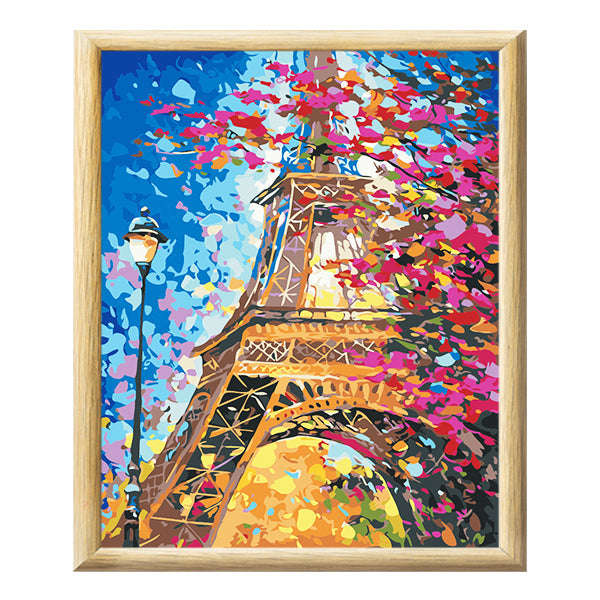 Adult Paint by Numbers with Frame - Terrific Tower