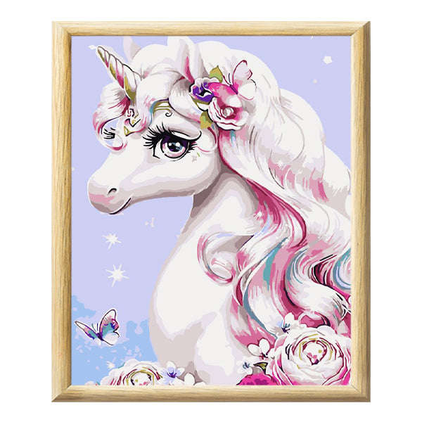 Adult Paint by Numbers with Frame - Unique Unicorn