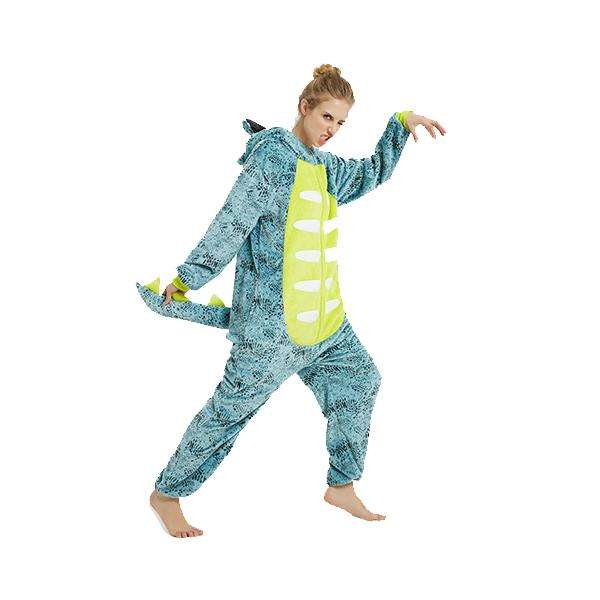 Adults Green Dino Onesie