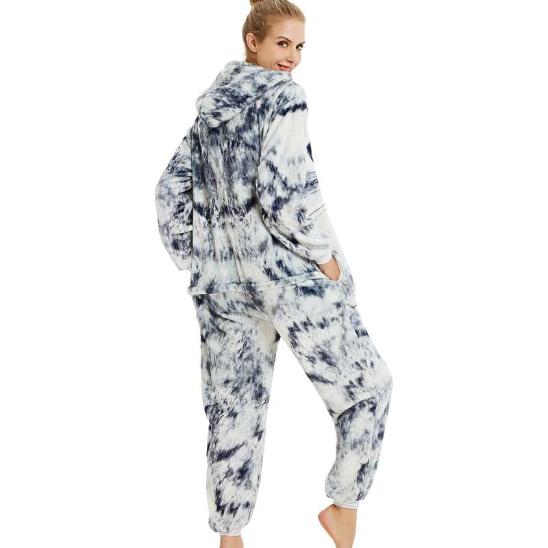 Adults Grey Kitty Print Onesie