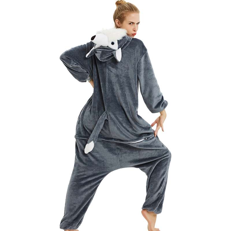 Adults Grey Wolf Onesie