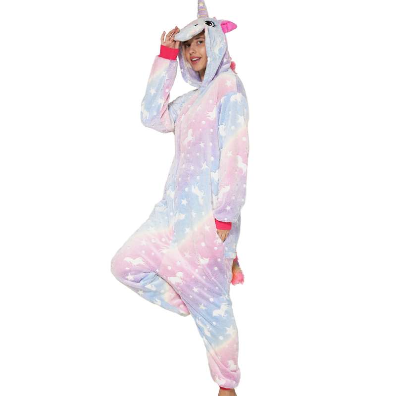 Adults Pastels Glow In The Dark Unicorn Onesie