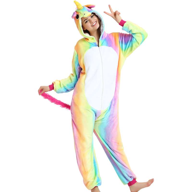 Adults Rainbow Starry Unicorn Onesie