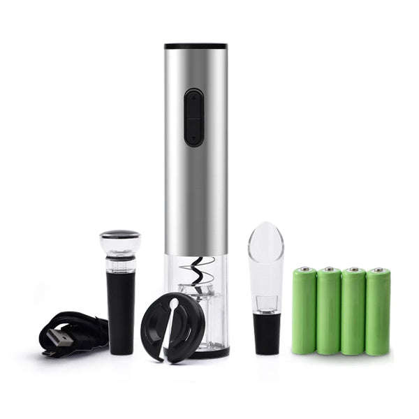 All In One Rechargeable Wine Set  Stainless Steel
