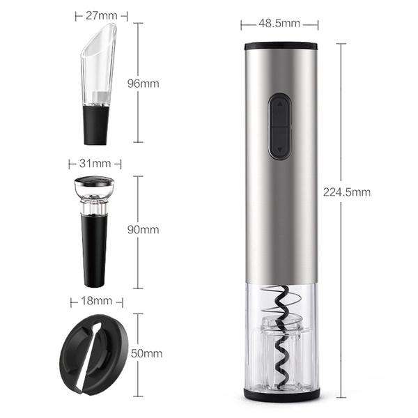 All In One Rechargeable Wine Set  Stainless Steel