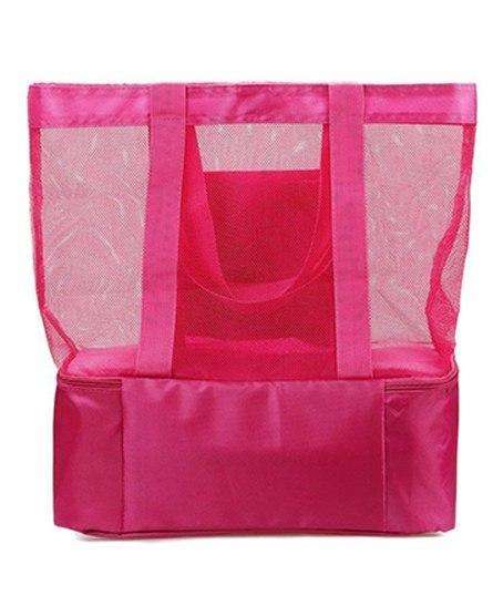 Beach and Picnic Tote Bag with Cooler - Blue or Green