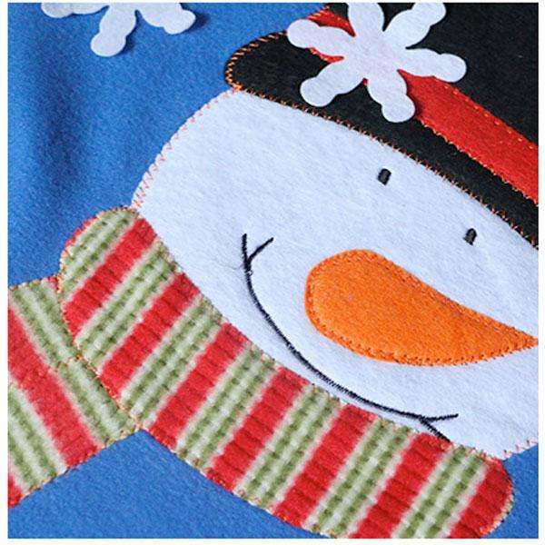 Blue Snowman Christmas Bathroom Decor | 3pc