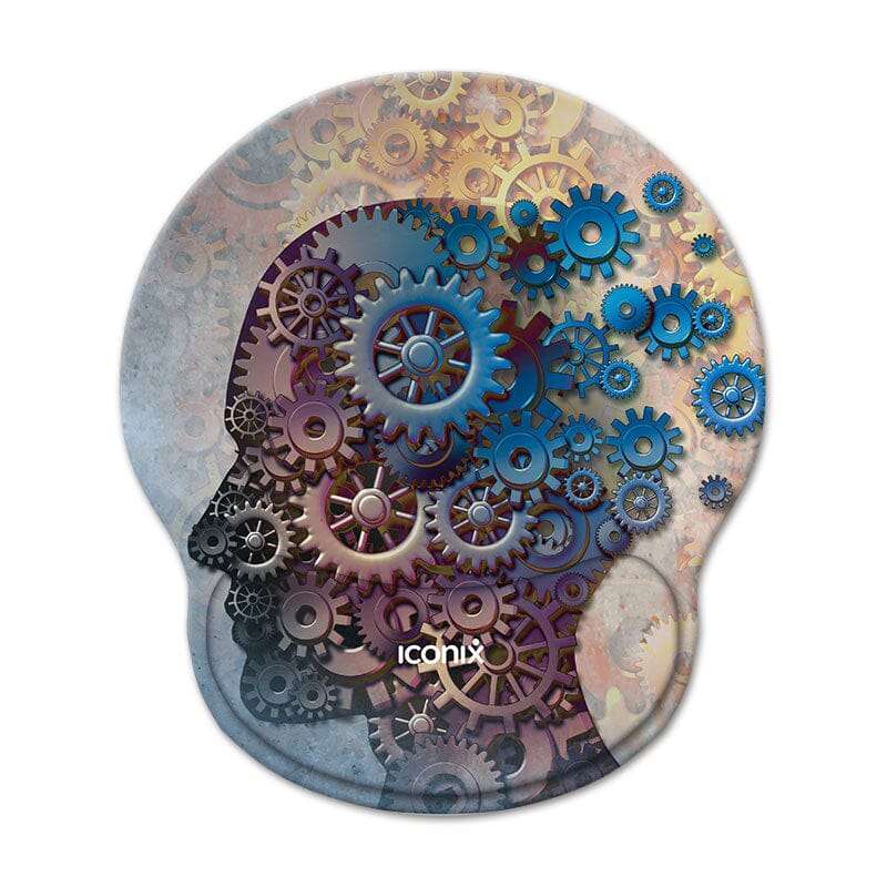 Body Gears Mouse Pad with Gel Wrist Guard Support