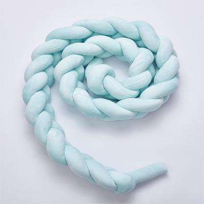 Braided Crib Protector or Cot Bumper  2M - Pink