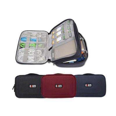 BUBM Small Cable and Gadget Organiser Carry Case - Red