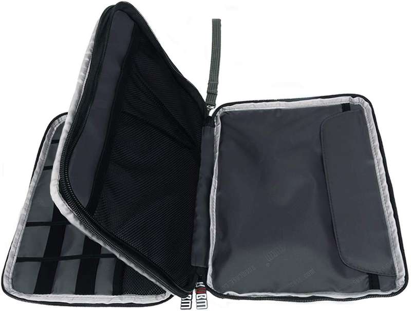 BUBM Double-Layered Travel Gadget Organiser Bag-DIO-XL - Navy Blue