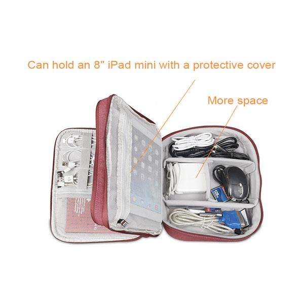 BUBM Medium Cable and Gadget Organiser Carry Case - Black