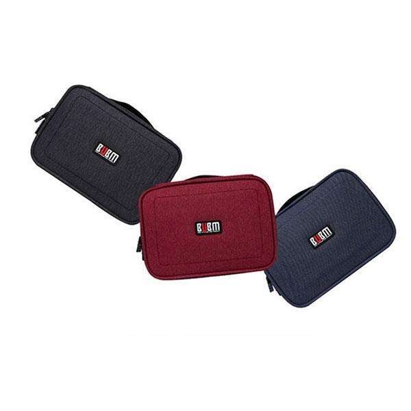 BUBM Small Cable and Gadget Organiser Carry Case - Red
