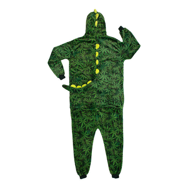 Adult Cannabis Dino Onesie