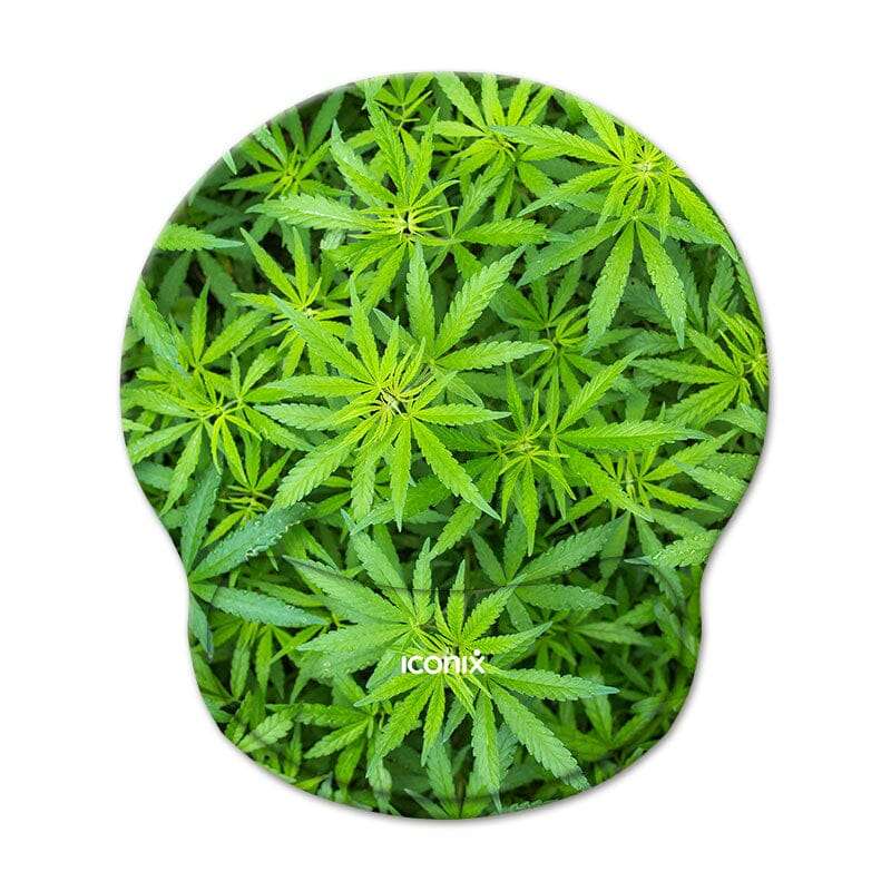 Cannabis Selection Mouse Pad with Gel Wrist Guard Support