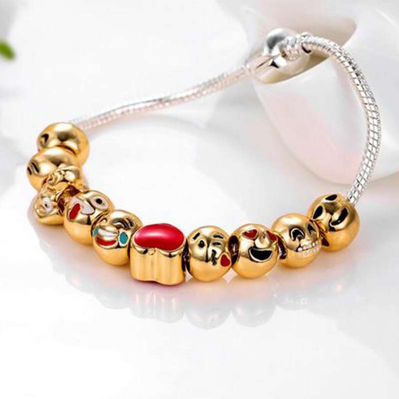 Charming Emoji-themed bracelet
