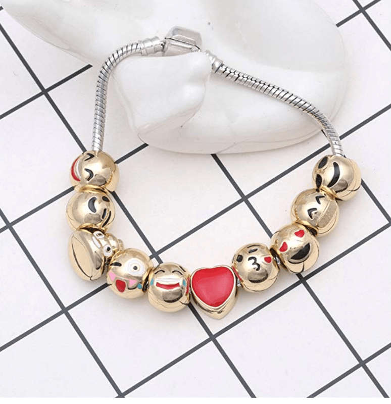 Charming Emoji-themed bracelet