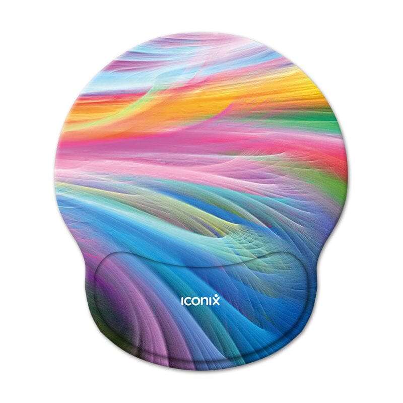 Colour Strand Mouse Pad with Gel Wrist Guard Support