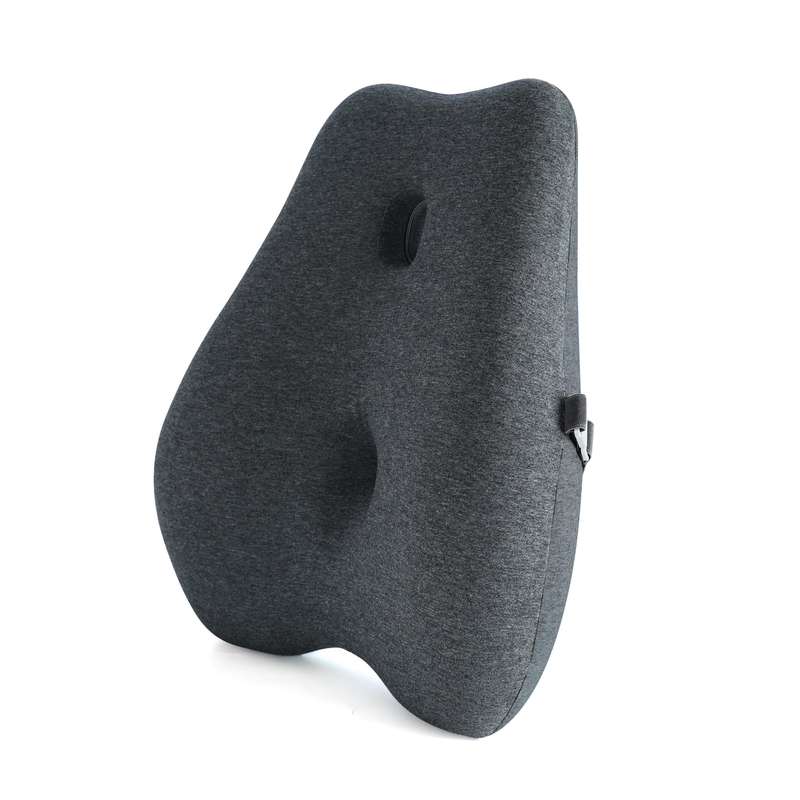 Contoured Memory Foam Lumbar and Waist Support Chair Cushion