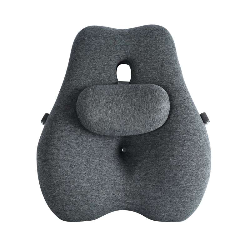 Contoured Memory Foam Lumbar and Waist Support Chair Cushion