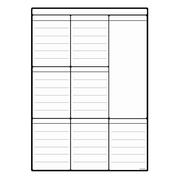 Empty Magnetic Plain Weekly Planner