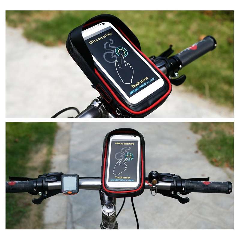 Handle Bar Mountable Waterproof Phone Pouch B17