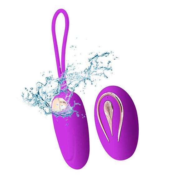 High Quality Silicone Wireless Vibrator Love Egg - Purple