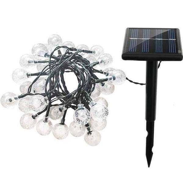 Iconix 60 LED Solar Crystal String Bulbs