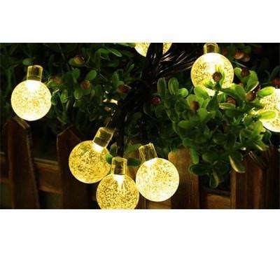 Iconix a 30-LED Solar Crystal String Bulbs
