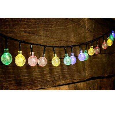 Iconix a 30-LED Solar Crystal String Bulbs