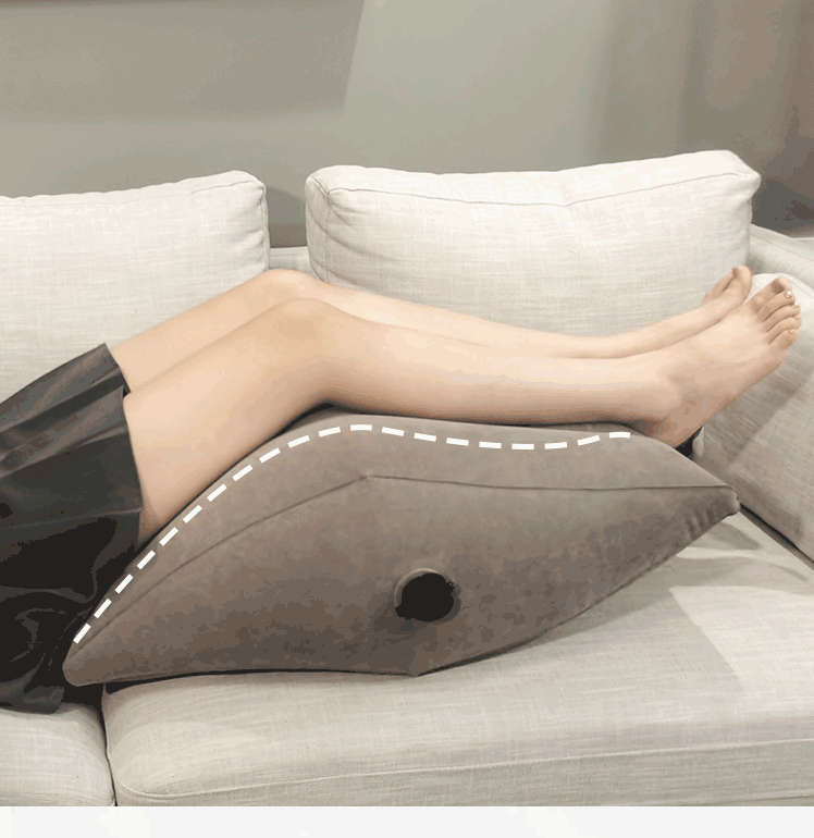 Iconix Inflatable Leg Elevation Pillow with carry bag air pump