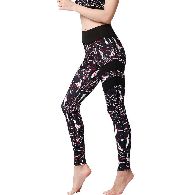 Iconix Ladies Black Fern Yoga Leggings