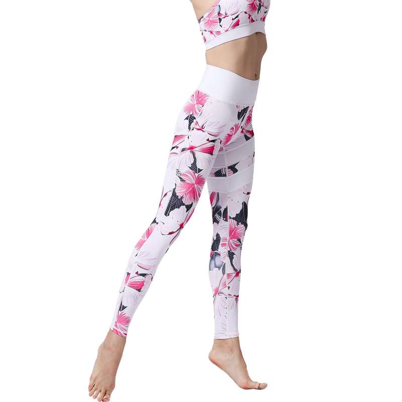 Iconix Ladies White Floral Yoga Leggings