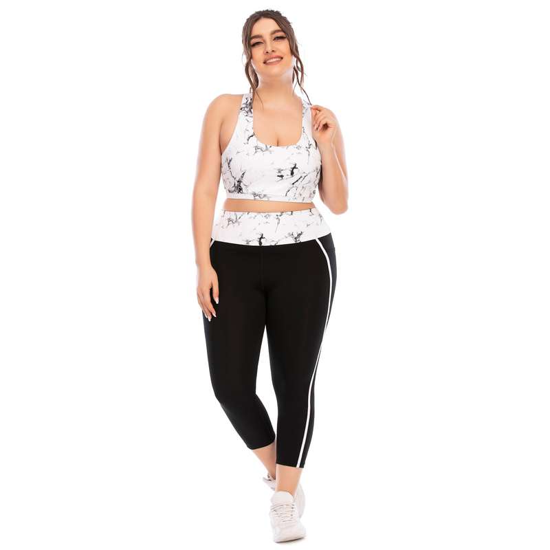 Iconix Plus Size Ladies Black Stripe Leggings