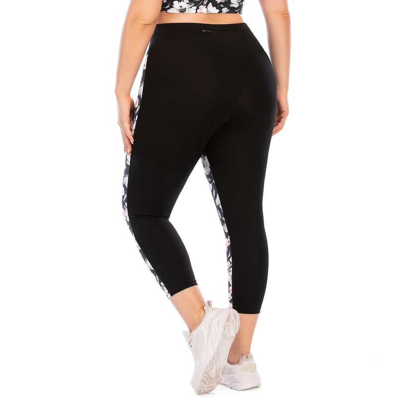 Iconix Plus Size Ladies Flower Power Leggings