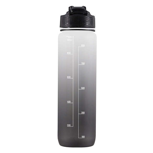 Iconix The Classic Motivational Time Marker Water Bottle  Black and White