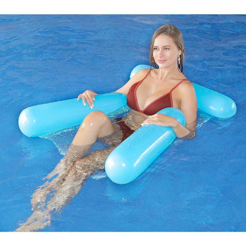 Inflatable Pool Hammock Lounger Chair - Sky Blue