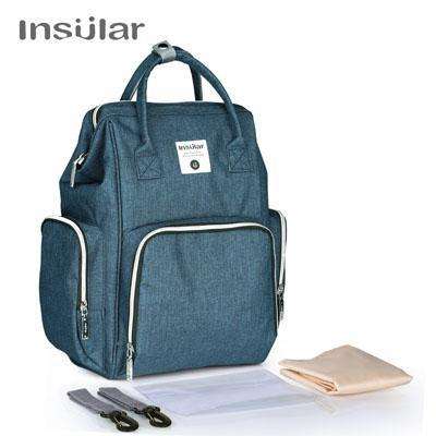 Insular Mommy Nappy Bag Backpack with Wipe Case