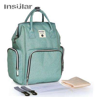 Insular Mommy Nappy Bag Backpack with Wipe Case