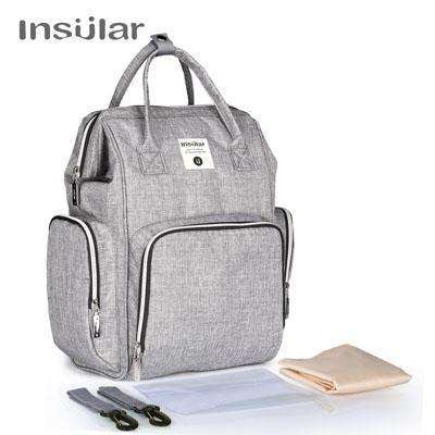 Insular Mommy Nappy Bag Backpack with Wipe Case