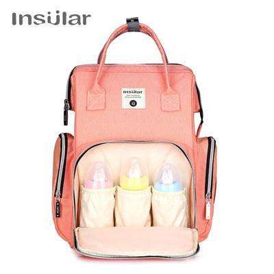 Insular Mommy Nappy Bag Backpack with Wipe Case